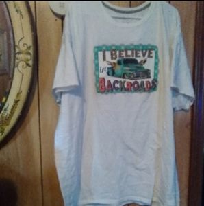 Graffiti Tshirt"believe in back roads
